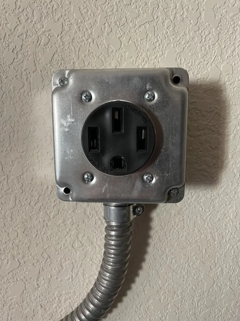 NEMA 14-50 outlet installed for Smart Home Electrical in Farley